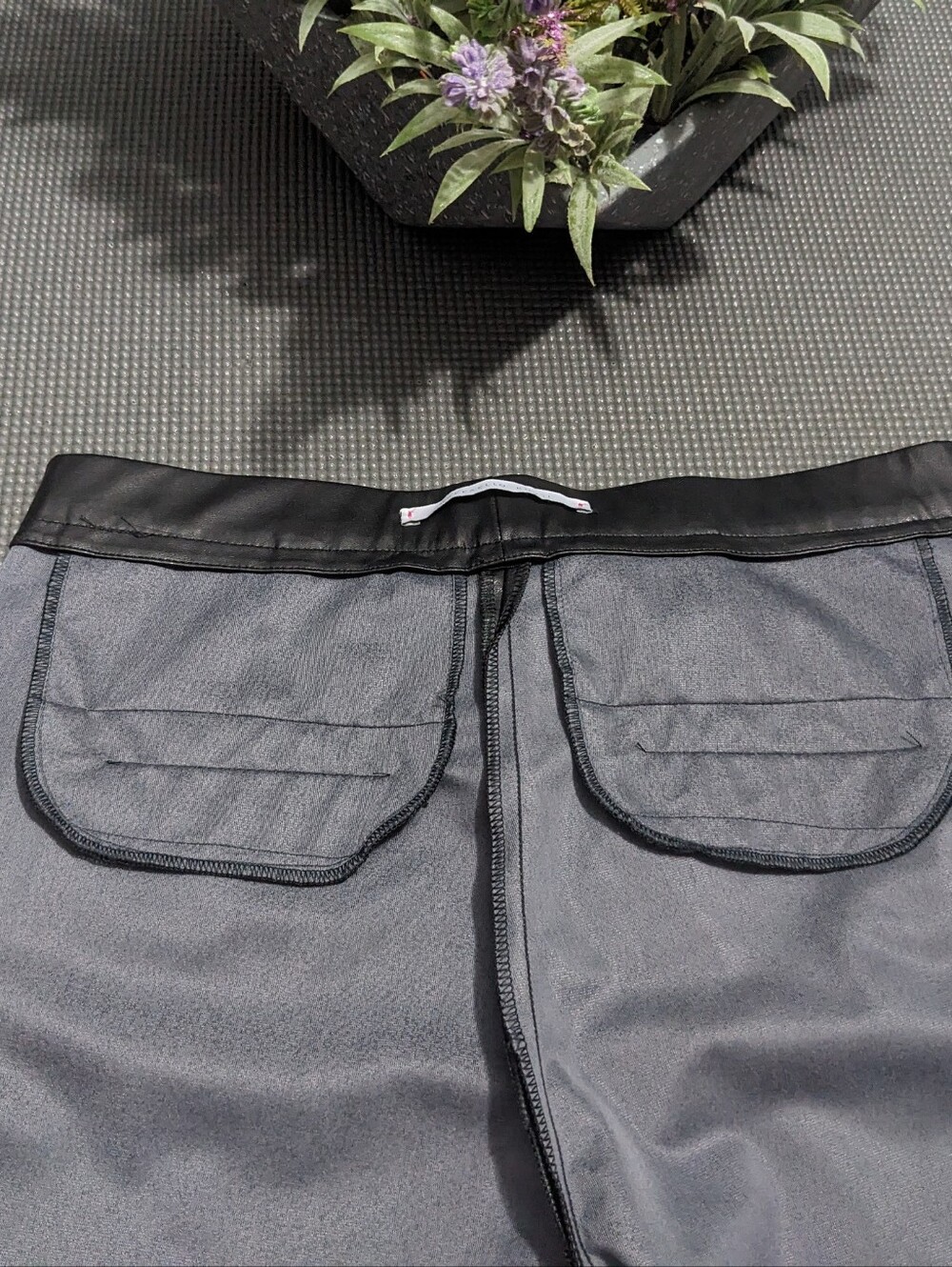 RAFFAELLO ROSSI Black Faux Leather Pants - Picture 10 of 13